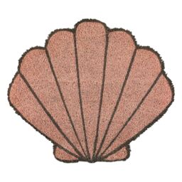 Orsina Shell Doormat in Pink - Size: 100 cm diameter - thumbnail 1