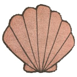 Orsina Shell Doormat in Pink - Size: 100 cm diameter - thumbnail 2