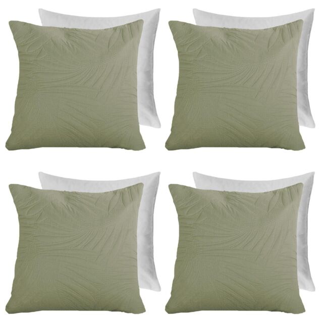 Pack Leaf Pinsonic Filled Cushion Covers by Debenhams