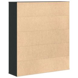Berkfield Home Bookcase Black Oak 89x24x101.5 cm Engineered Wood - thumbnail 6