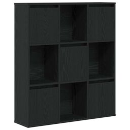 Berkfield Home Bookcase Black Oak 89x24x101.5 cm Engineered Wood - thumbnail 2