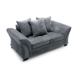 Abakus Direct Farrow Crushed Chenille 2 SeaterSofa in Dark Grey - thumbnail 5