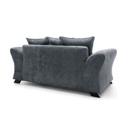 Abakus Direct Farrow Crushed Chenille 2 SeaterSofa in Dark Grey - thumbnail 4