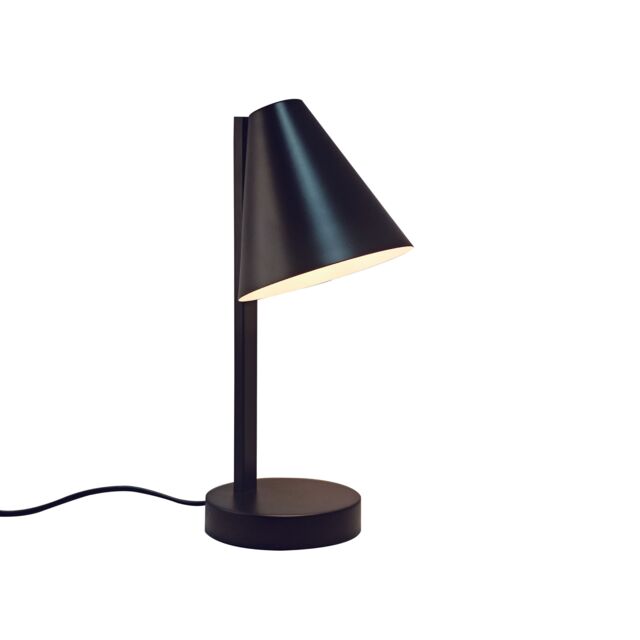 Nordlux Modern Indoor Table Lamp Black Metal E14 USB-C - Mains Powered, IP20 - image 1