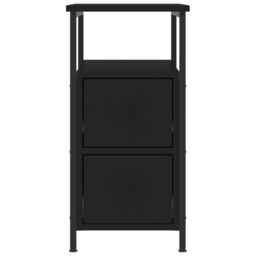 Berkfield Home Bedside Cabinets 2 pcs Black 30x60x60 cm Engineered Wood - Size: 30 x 60 x 60 cm - thumbnail 6