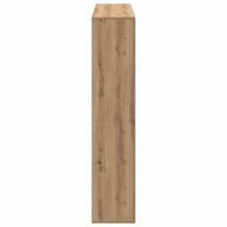 Berkfield Home Classic Book Cabinet Artisian Oak 102x29x143 cm Engineered Wood in Brown - Size: 102 x 29 x 143 cm - thumbnail 6
