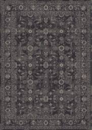 THE RUGS Nuza Vintage Washable Rug - Ultra Soft Polyamide Non Slip Design in Black - Size: 120 cm x 160 cm - thumbnail 1