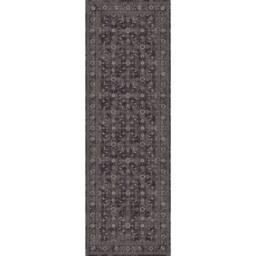 THE RUGS Nuza Vintage Washable Rug - Ultra Soft Polyamide Non Slip Design in Black - Size: 120 cm x 160 cm - thumbnail 5