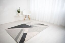 Rugstyle Balletto Heatset Stripe Rug in Charcoal - Size: 200 cm x 290 cm - thumbnail 2