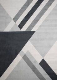 Rugstyle Balletto Heatset Stripe Rug in Charcoal - Size: 200 cm x 290 cm - thumbnail 1