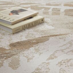 The Rug Shop UK Modern Abstract Stain-Resistant Beige Easy to Clean Machine Made Area Rug - Size: 160 cm x 220 cm - thumbnail 5