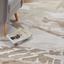 The Rug Shop UK Modern Abstract Stain-Resistant Beige Easy to Clean Machine Made Area Rug - Size: 160 cm x 220 cm - thumbnail 2