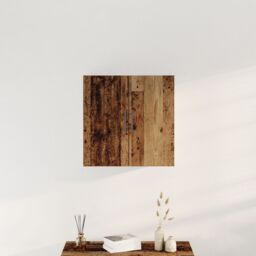 Berkfield Home Wall-Mounted Cabinet Old Wood 60x31, 5x60 cm Engineered Wood in Brown - thumbnail 4