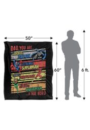 Warner Brothers Jla Aquaman, Batman, Flash, Superman Officially Licensed Silky Touch Super Soft Throw Blanket 152 x 127 cm in White - thumbnail 5
