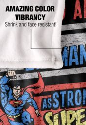 Warner Brothers Jla Aquaman, Batman, Flash, Superman Officially Licensed Silky Touch Super Soft Throw Blanket 152 x 127 cm in White - thumbnail 4