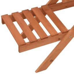 Berkfield Home Plant Stand 83x25x132 cm Solid Firwood in Tan - Size: 83 x 25 x 132 cm - thumbnail 5