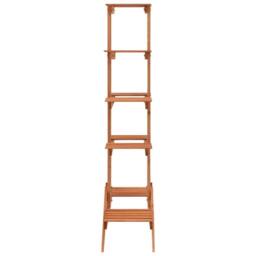 Berkfield Home Plant Stand 83x25x132 cm Solid Firwood in Tan - Size: 83 x 25 x 132 cm