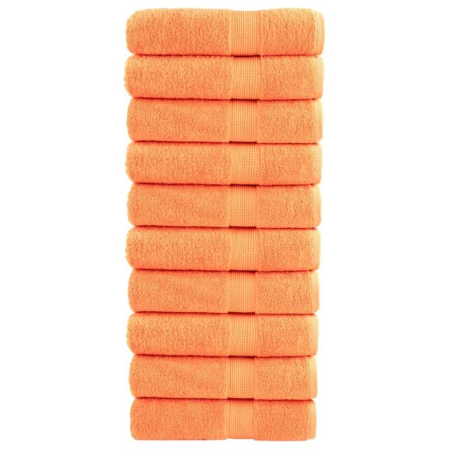 Berkfield Home Premium Shower Towels SOLUND 10 pcs Orange 70x140 cm 600 gsm - image 1