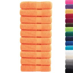 Berkfield Home Premium Shower Towels SOLUND 10 pcs Orange 70x140 cm 600 gsm - thumbnail 2
