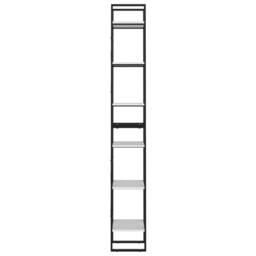 Berkfield Home 6-Tier Book Cabinet White 40x30x210 cm Engineered Wood - Size: 40 x 30 x 210 cm - thumbnail 6