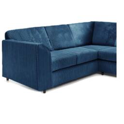 Furniture 786 Hannah Jumbo Cord Full Back 2c2 Corner Sofa in Mid Blue - thumbnail 3