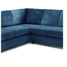 Furniture 786 Hannah Jumbo Cord Full Back 2c2 Corner Sofa in Mid Blue - thumbnail 4