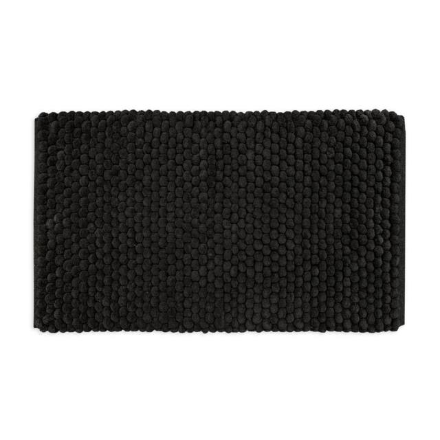 Allure Bath Fashions Luxury Non Slip Chunky Bobble Bath Mat in Black - image 1
