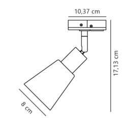 Nordlux Modern Indoor Track Spot Light White Metal GU10 Adjustable Head - Mains Powered, IP20 - thumbnail 7