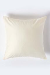 Homescapes Continental Egyptian Cotton Pillowcase 1000 TC, 40 x 40 cm in Cream