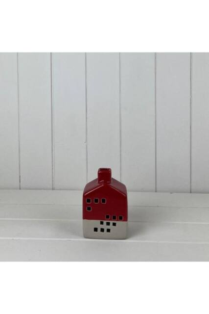 KDMD Charming Ceramic House Decoration with LED - 12mm in Red - image 1