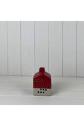 KDMD Charming Ceramic House Decoration with LED - 12mm in Red - thumbnail 2