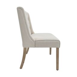 Living and Home Beige Upholstered Tufted Dining Bench 138cm - thumbnail 7