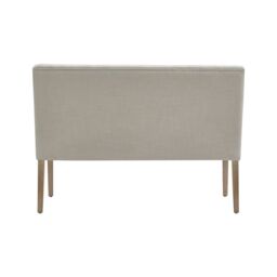 Living and Home Beige Upholstered Tufted Dining Bench 138cm - thumbnail 8