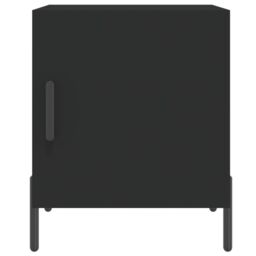Berkfield Home Bedside Cabinets 2 pcs Black 40x40x50 cm Engineered Wood - Size: 40 x 40 x 50 cm - thumbnail 6