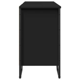 Berkfield Home Bathroom Sink Cabinet Black 91x35x60 cm Engineered Wood - Size: 91 x 35 x 60 cm - thumbnail 5
