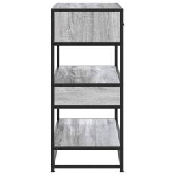 Berkfield Home Console Table Grey Sonoma 90x35x80 cm Engineered Wood - Size: 90 x 35 x 80 cm - thumbnail 6