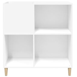 Berkfield Home Record Cabinet White 84.5x38x89 cm Engineered Wood - thumbnail 5