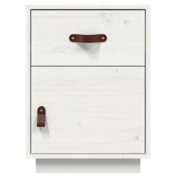 Berkfield Home Bedside Cabinets 2 pcs White 40x34x55 cm Solid Wood Pine - Size: 40 x 34 x 55 cm - thumbnail 6