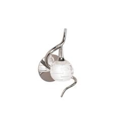 Netlighting Dali Wall Lamp Switched 1 Light G9 Polished Chrome in Silver