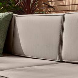 FurnitureboxUK Orlando 6 Seat Modular Outdoor Garden Rattan Sofa in Brown - thumbnail 5