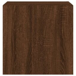 Berkfield Home TV Wall Cabinet with LED Lights Brown Oak 40.5x35x40 cm - thumbnail 9