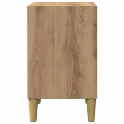 Berkfield Home Bedside Cabinet Artisan Oak 40x30x50 cm Engineered Wood in Brown - Size: 40 x 30 x 50 cm - thumbnail 5