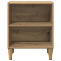 Berkfield Home Bedside Cabinet Artisan Oak 40x30x50 cm Engineered Wood in Brown - Size: 40 x 30 x 50 cm - thumbnail 4