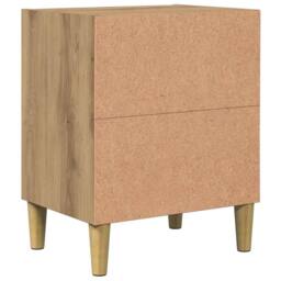 Berkfield Home Bedside Cabinet Artisan Oak 40x30x50 cm Engineered Wood in Brown - Size: 40 x 30 x 50 cm - thumbnail 6