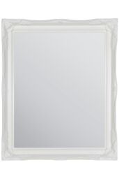 MirrorOutlet Fraser White Small Beaded Mirror 61cm x 51cm - Size: 1 Pack - thumbnail 2