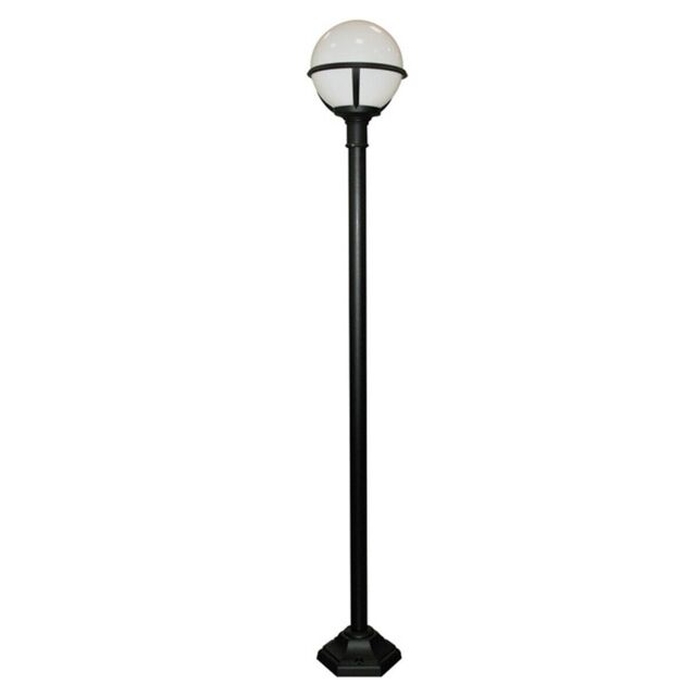 Loops Outdoor IP44 1 Bulb Lamp Post Black LED E27 100W Bulb Traditional d01071