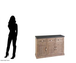 Orsina Wooden Sideboard, Mid Century Modern Sideboard, Solid Wood Sideboard, Delivered Fully Assembled in Natural - thumbnail 3