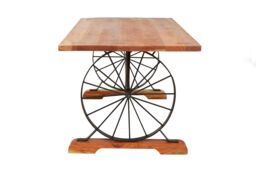 Orsina Distinctive Sturdy Acacia Wood Dining Table For Livingrooms, Unique Rectangular Wooden Table For Patio in Brown - thumbnail 3
