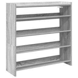 Berkfield Home Shoe Rack Grey Sonoma 80x25x81 cm Engineered Wood - Size: 80 x 25 x 81 cm - thumbnail 1