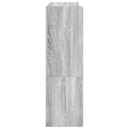 Berkfield Home Shoe Rack Grey Sonoma 80x25x81 cm Engineered Wood - Size: 80 x 25 x 81 cm - thumbnail 5